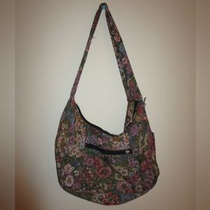 Floral vintage shoulder bag